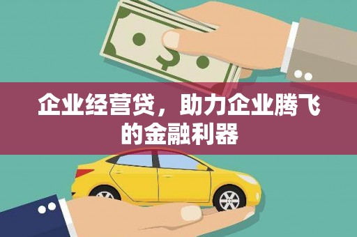 七台河企业经营贷，助力企业腾飞的金融利器