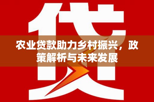 七台河农业贷款助力乡村振兴，政策解析与未来发展
