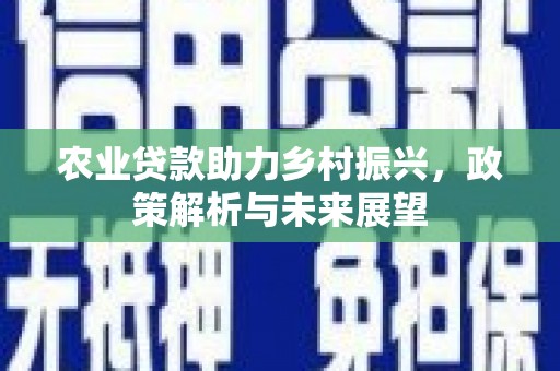 七台河农业贷款助力乡村振兴，政策解析与未来展望