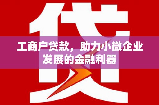 七台河工商户贷款，助力小微企业发展的金融利器