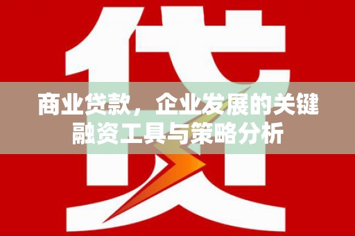 七台河商业贷款，企业发展的关键融资工具与策略分析