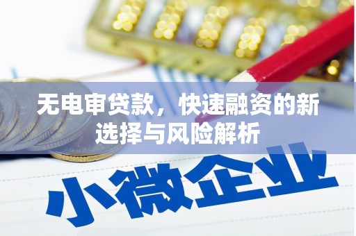 七台河无电审贷款，快速融资的新选择与风险解析