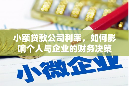 七台河小额贷款公司利率，如何影响个人与企业的财务决策