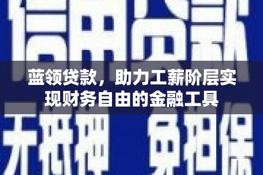 七台河蓝领贷款，助力工薪阶层实现财务自由的金融工具