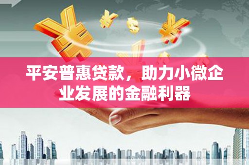 七台河平安普惠贷款，助力小微企业发展的金融利器